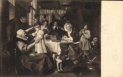 CPA Jan Steen Le Peintre et sa Famille 