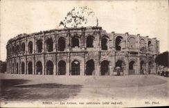 CPA Nimes les Arenes vue exterieure cote sud est 