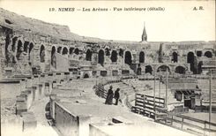 CPA Nimes les Arenes Vue generale details 