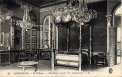 CPA Compiegne le Chateau Chambre a coucher des Imperatrices 