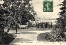 CPA Compiegne le Parc et le Chateau 