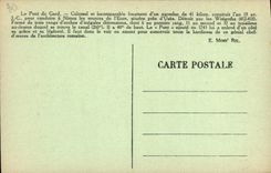 CPA le Pont du Gard Perspecive de la vallee du Gardon et du coteau de la Balazaauriere a gauche