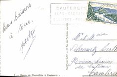 CPA Route de Pierrefitte a Cauterets 