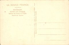 CPA La Douce France Bretagne Guimiliau Finistere Interieur du Porche de l'Eglise Statues des Apotres