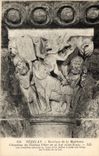 CPA Veselay Basilique de la Madeleine Chapiteau du Sixteme Pilier de la Nef Cote Nord 