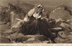 CPA Chantilly Musee Conde Le Lendemain du Tremblemt de Terre Leopold Robert 