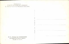 CPA Edite par le Comite National de l'Enfance St Avenue Franklin D Roocevelt Paris Philippe de Champ