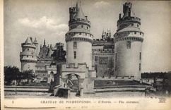 CPA Chateau de Pierrefonds l'Entree 