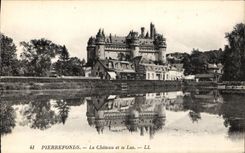 CPA Pierrefonds Le Chateau et le Lac 