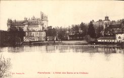 CPA Pierrefonds L'Hotek des Bains et le Chateau 