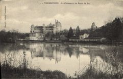 CPA Pierrefonds Le Chateau et les Bords du Lac 