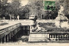 CPA Nimes Jardin de la Fontaine 