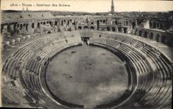 CPA Nimes Interieur des Arenes 
