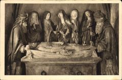 CPA La Douce France La Tolede Auvergnate Salers Cantal Interieur de l'Eglise Mise au Tombeau 