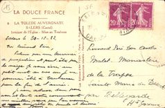CPA La Douce France La Tolede Auvergnate Salers Cantal Interieur de l'Eglise Mise au Tombeau
