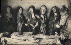 CPA Salers Interieur de l'Eglise La Mise au Tombeau 