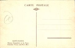 CPA Saint Flour Maison Consulaire et la Poste 