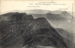 CPA L'Auvergne Pittoresque Cantal Nos Montagnes Vue prise du Puy Mary 