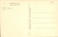 CPA Salers Cantal L'Eglise 