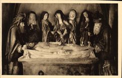 CPA Salers Cantal Interieur de l'Eglise Mise au tombeau 