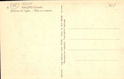 CPA Salers Cantal Interieur de l'Eglise Mise au tombeau 