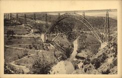 CPA Garabit Le Viaduc et la Vallee de la Truyere 