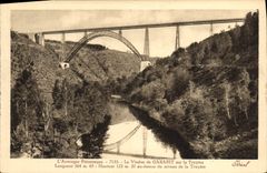 CPA L'Auvergne Pittoresque Le Viaduc de Garabit sur la Truyere 
