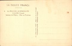 CPA La Douce France La Tolede Auvergnate Salers Cantal Interieur de l'Eglise Mise au Tombeau 
