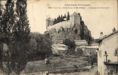 CPA L'Auvergne Pittoresque Cantal Environs de St Flour Chateau le Sailhans 