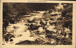CPA Le Cantal Illustre La Cascade de la Roucole pres Vic sur Cere 