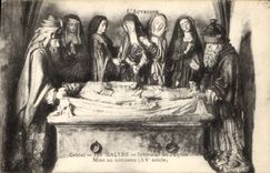 CPA L'Auvergne Cantal Salers Interieur de l'Eglise Mise au tombeau 