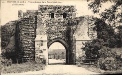 CPA Provins S et M Vue exterieure de la Porte Saint Jean 