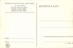 CPA Museum Mauritshuis den Haag A Van Dijck Portrait d'Anna Wake 