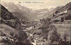 CPA Gavarnie le Cirque et le Gave 