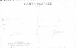 CPA Lourdes La Basilique et la Montagne du Calvaire 