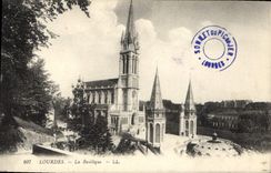 CPA Lourdes La Basilique 
