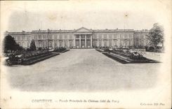 CPA Compiegne Facade principale du Chateau cote du Parc 