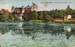 CPA Pierrefonds Vue prise de la Gare 