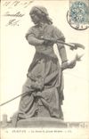 CPA Beauvais La Statue de Jeanne Hachette 