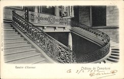 CPA Escalier d'Honneur Chateau de Compiegne 