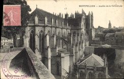 CPA Montpellier Abside de la Cathedrale 