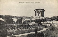 CPA Montpellier Promenade basse et Chateau d'Eau 