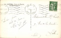 CPA Lourdes Eglise du Rosaire le Maitre Autel 