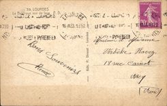 CPA Lourdes La Basilique vue de Face 