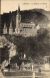 CPA Lourdes la Basilique et la Grotte 