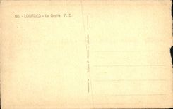 CPA Lourdes la Grotte 