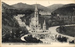 CPA Lourdes Vue plongeante 