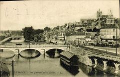 CPA Le Mans Vue generale sur la Sarthe 