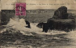 CPA Finistere La Pointe de Dinan par gros temps 