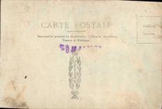 CARTE PHOTO Homme Chien